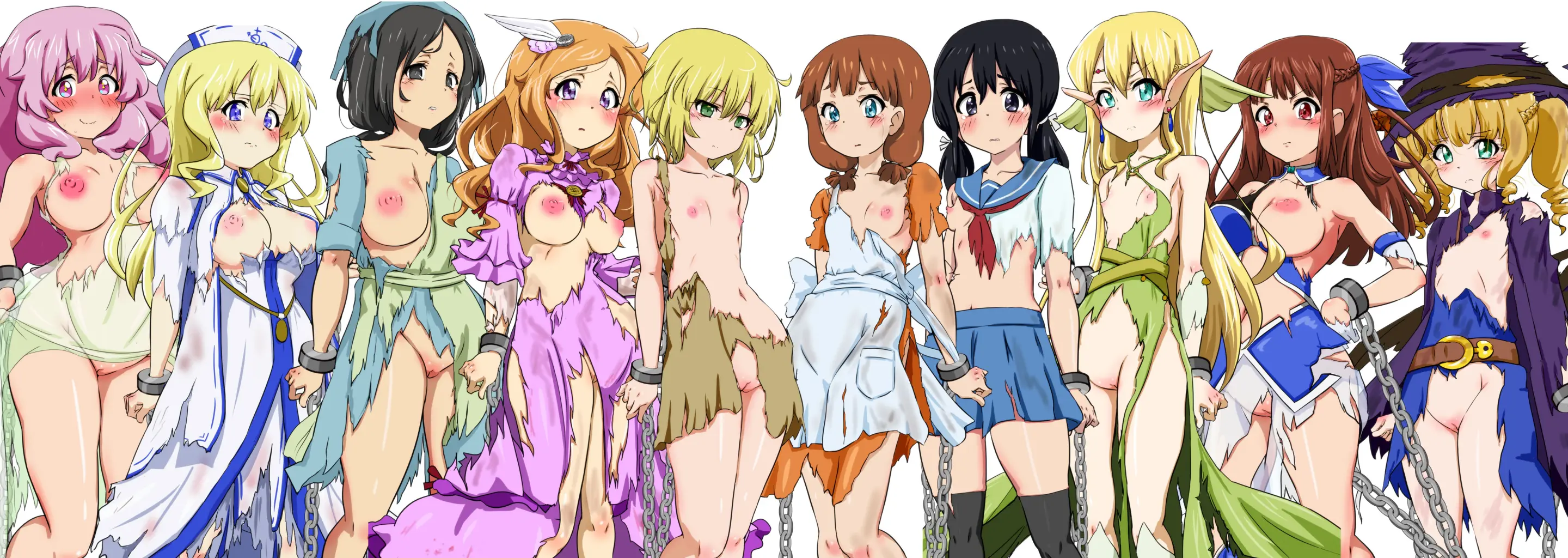 Goblin Ni Tenshou Shita Boku Wa Onna Ni Tanetsuke Shite Haramasete Umasete Daihanshoku Suru Koto Ni Shimashita. -Onna 10 Nin Haramase Kiroku-